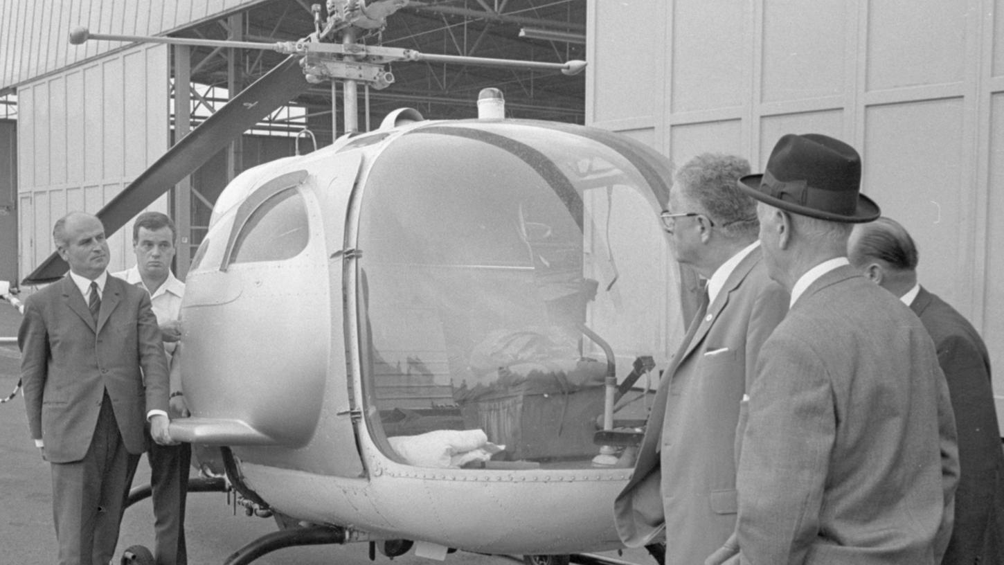4. August 1968: BRK-Helikopter startklar