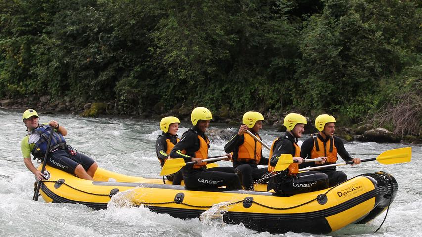 Nass in Natz: Der Club begibt sich auf Rafting-Tour in Südtirol