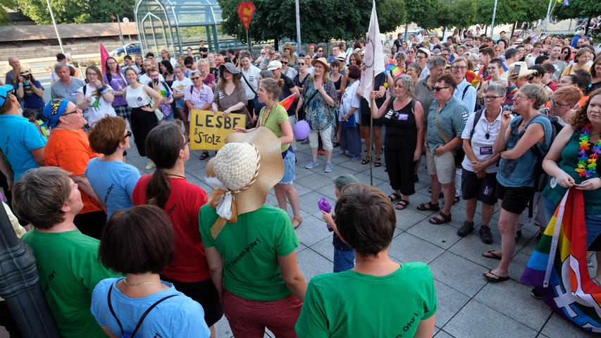Protest für mehr Lesbenrechte: 