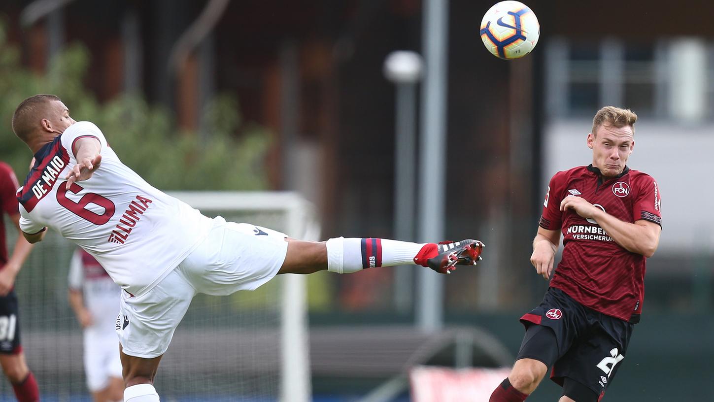 Federico Palacios und der FCN zogen gegen den FC Bologna den Kürzeren. Federico Palacios und der FCN zogen gegen den FC Bologna den Kürzeren.