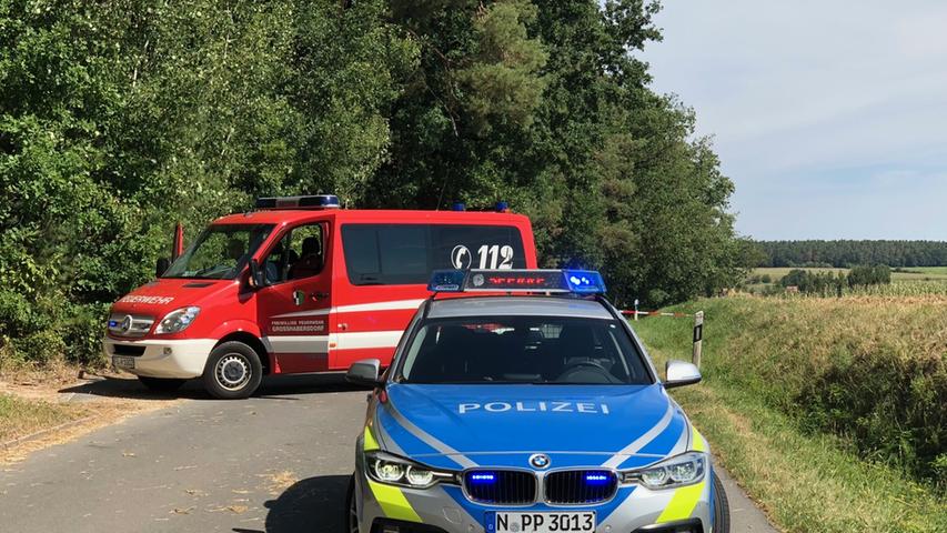 Spaziergänger finden Auto bei Großhabersdorf: Fahrer verstorben