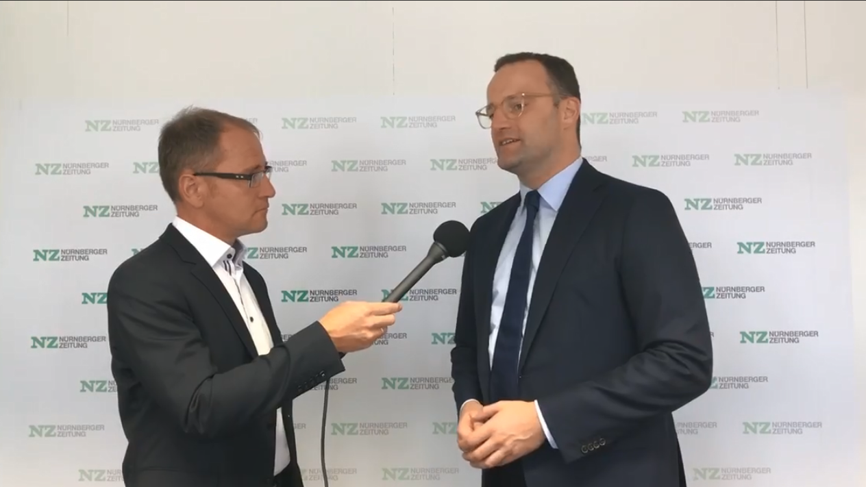 Bundesgesundheitsminister Jens Spahn im Interview mit NZ-Chefredakteur Stephan Sohr.