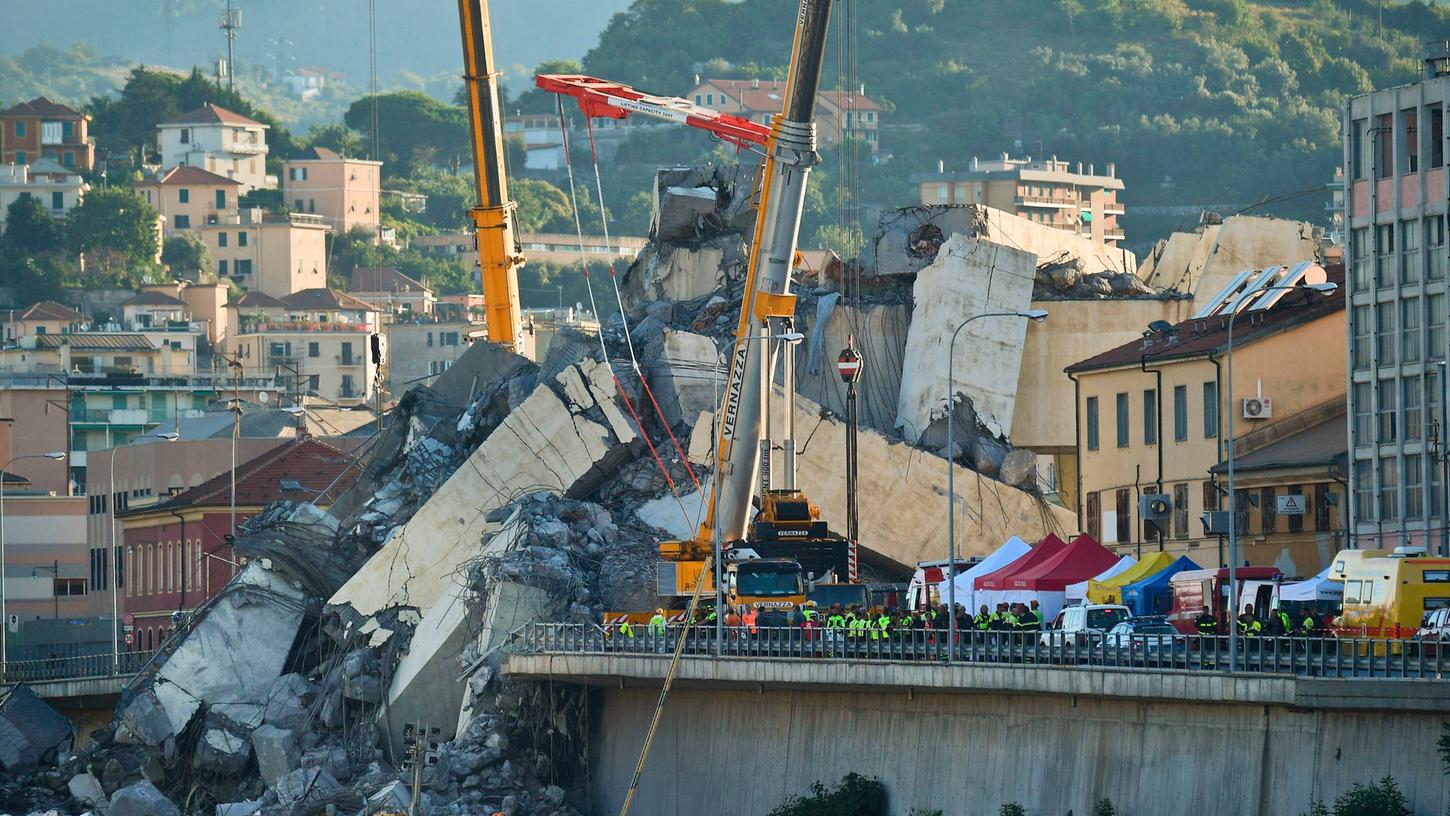 Beim Einsturz der Morandi-Brücke im August 2018 starben 43 Menschen.