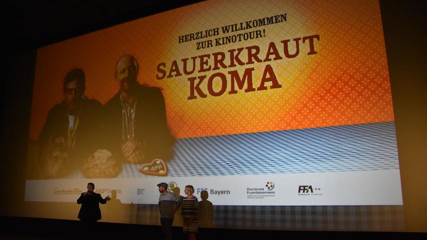 Sauerkrautkoma und Selfies: Sebastian Bezzel und Rita Falk im Fürther Metroplex