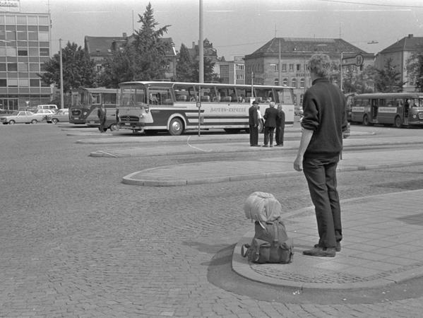 23. August 1968: Omnibus-Bahnhof unter der Erde