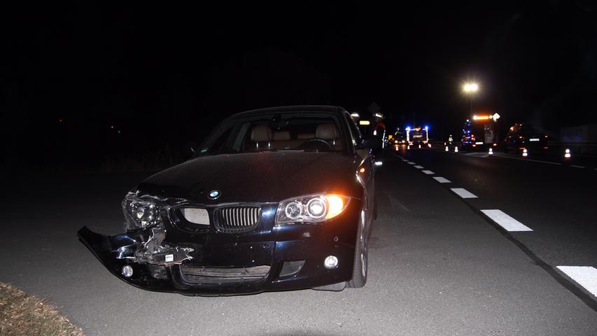BMW rammt Opel Mokka: Ehepaar bei Ammerndorf leicht verletzt