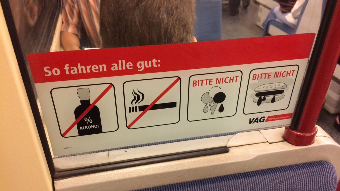 Essen in der U-Bahn: Braucht Nürnberg ein Verbot?