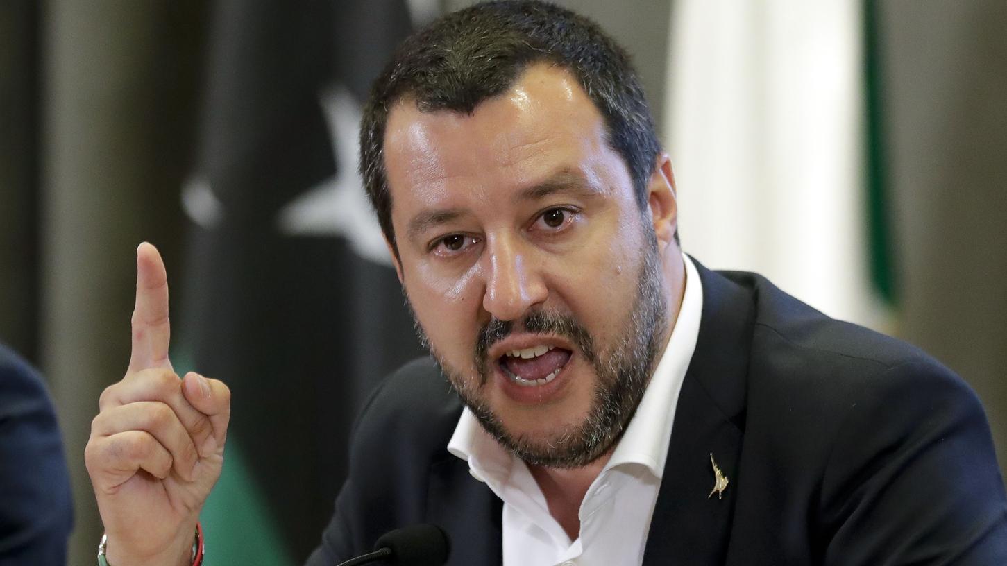 Salvini kritisierte die Ermittlungen gegen ihn scharf.