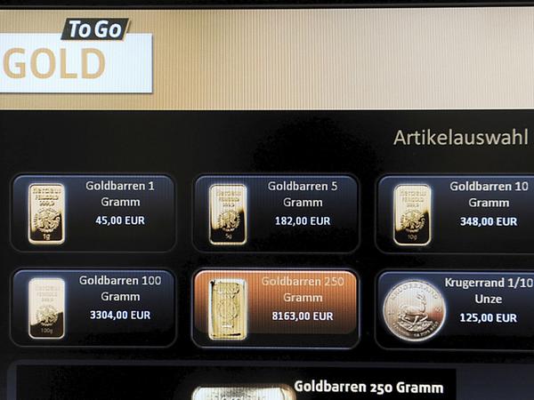 Goldbarren – direkt aus dem Automaten
