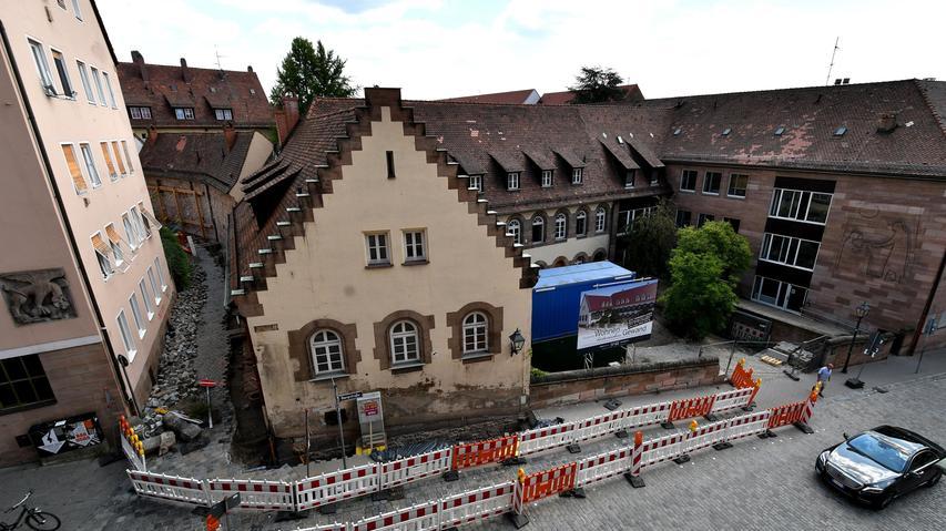Auf dem 1200 Quadratmeter großen Grundstück Burgstraße 6 stand früher das Nürnberger Dominikanerkloster.