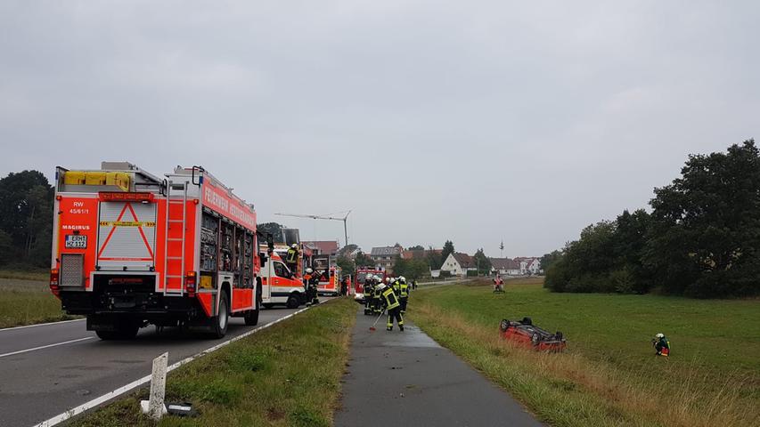 Unfall nahe Herzogenaurach: Autofahrer verletzt