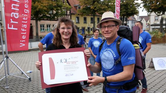 Denkwürdiges Finale: NN-Wanderreporter 2018 endet mit Empfang in Forchheim