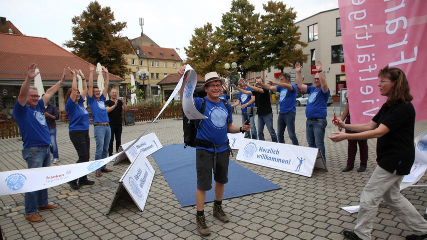 Denkwürdiges Finale: NN-Wanderreporter 2018 endet mit Empfang in Forchheim