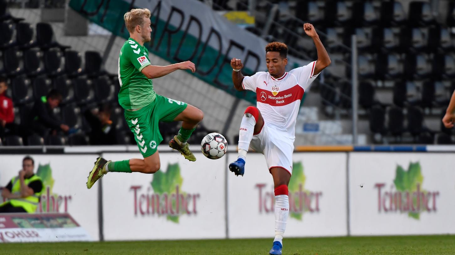 Geschenkt wurde sich auch bei diesem Test nichts: Die SpVgg Greuther Fürth zeigte beim 3-Ligen-Cup gegen den VfB Stuttgart vollen Einsatz.