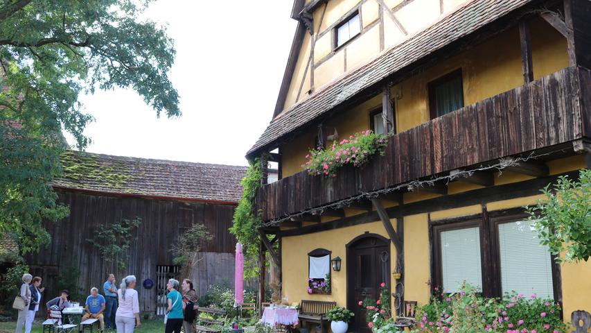 Von 14 bis 17 Uhr konnte in Bad Windsheim auch der Garten eines ehemaligen Patrizierhauses (Kern 1359) besichtigt werden.