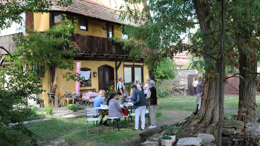 Von 14 bis 17 Uhr konnte in Bad Windsheim auch der Garten eines ehemaligen Patrizierhauses (Kern 1359) besichtigt werden.