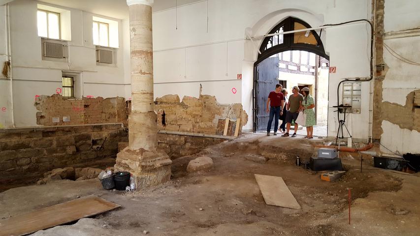 In Forchheim wurden Führungen zu den archäologischen Grabungen im Rathaus angeboten und über die Historie des Gebäudes informiert.