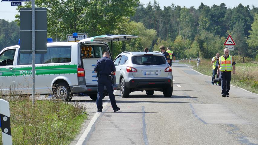 Kollision mit Auto: Zweiradfahrer bei Kornburg tödlich verunglückt