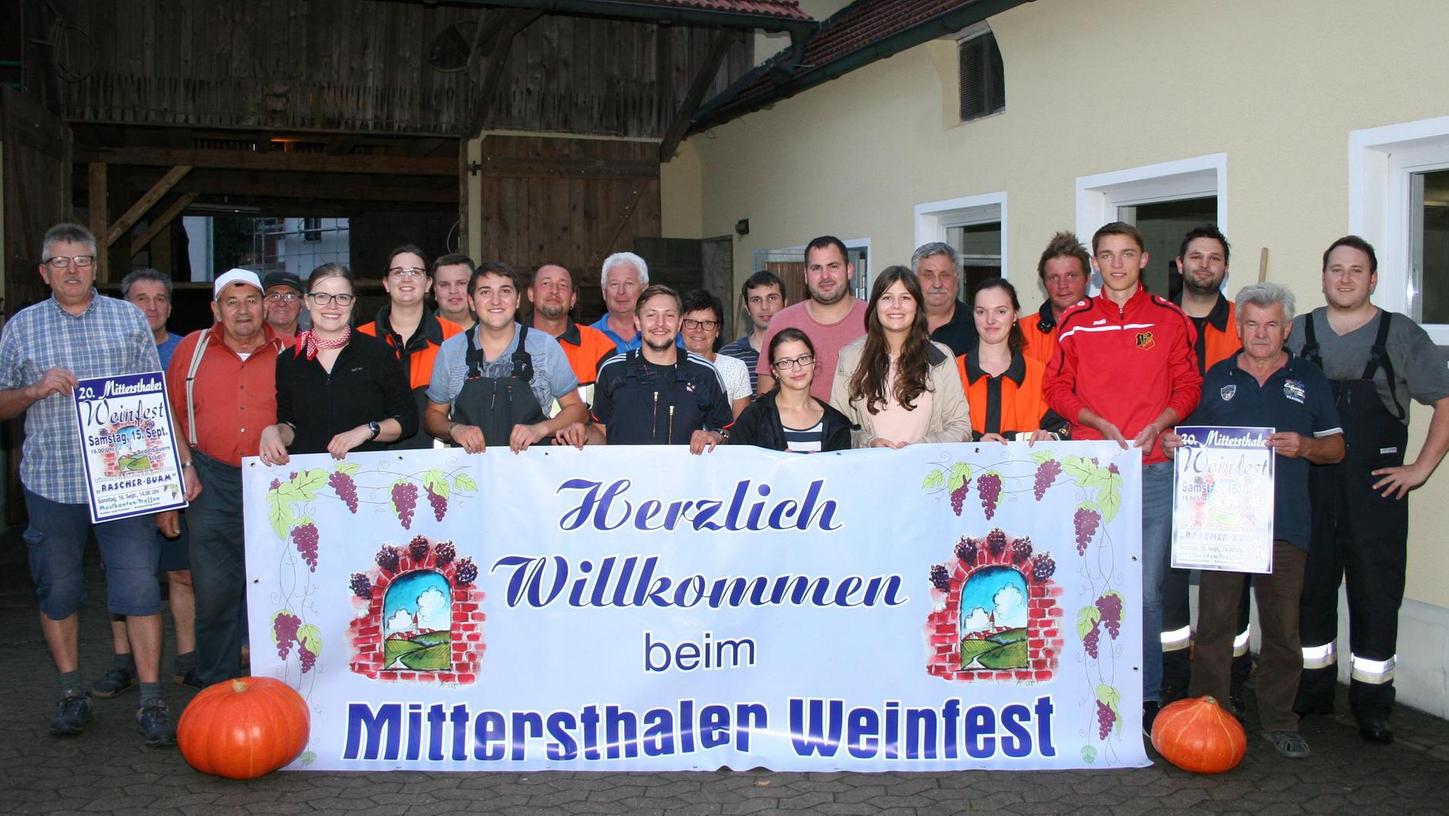 Mittersthaler feiern 20. Weinfest