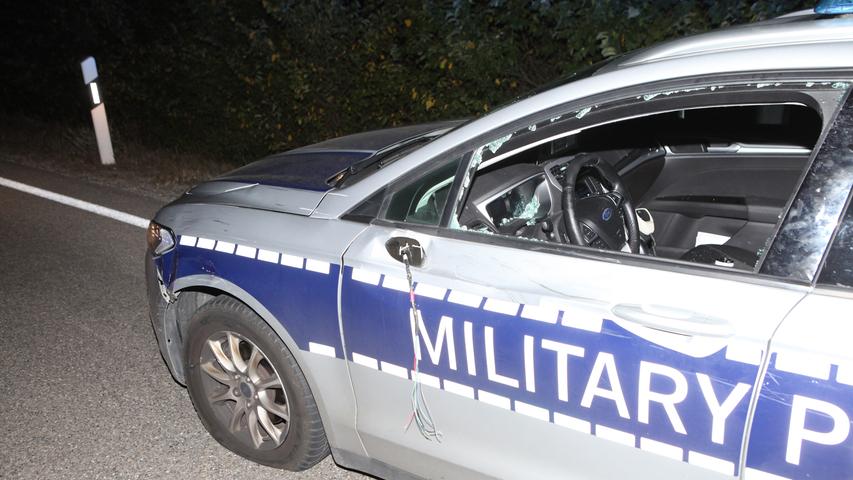 Von Militär-Polizeiauto erfasst: E-Biker in Ansbach schwer verletzt