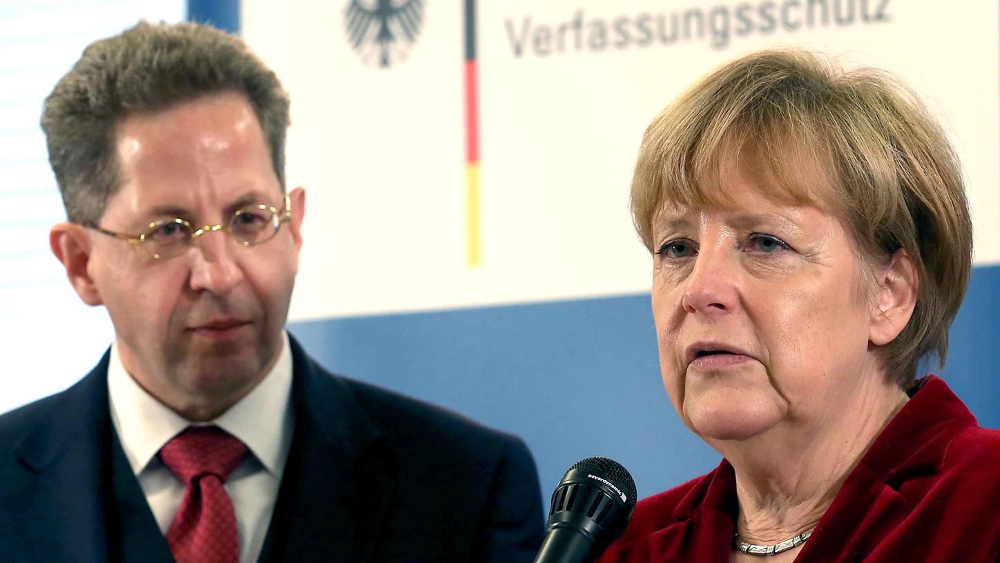Wie es um die Zukunft von Verfassungsschutz-Chef Hans-Georg Maaßen bestellt ist, soll am Dienstag bei einem Spitzentreffen im Kanzleramt zwischen Kanzlerin und CDU-Chefin Angela Merkel, CSU-Chef Horst Seehofer und SPD-Chefin Andrea Nahles entschieden werden.