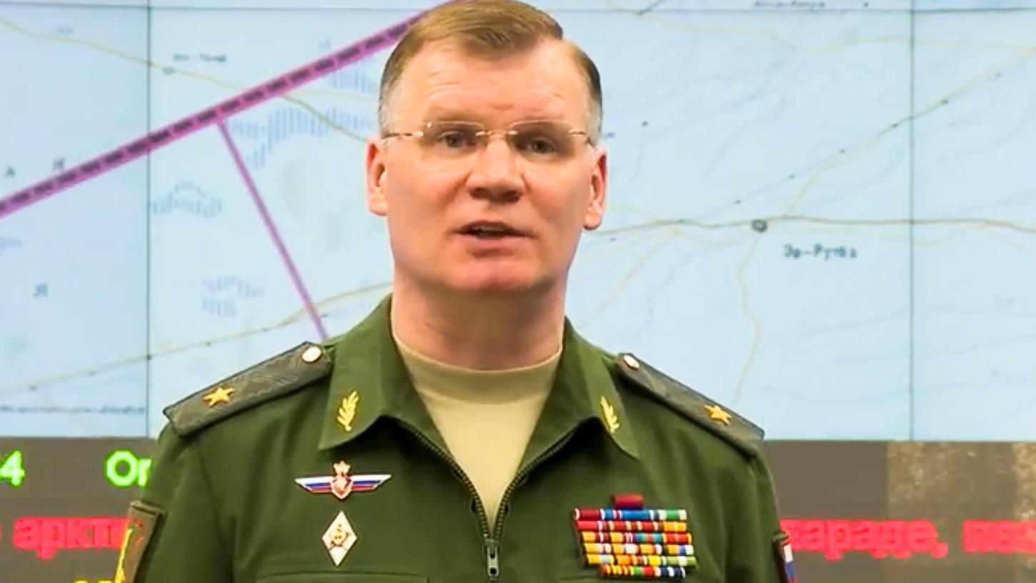 Der russische Generalmajor Igor Konaschenkow macht Israel für den Abschuss verantwortlich.