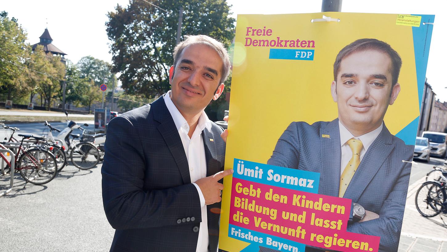 Ümit Sormaz (39) kandidiert für die FDP auf Platz 4 der mittelfränkischen Liste.