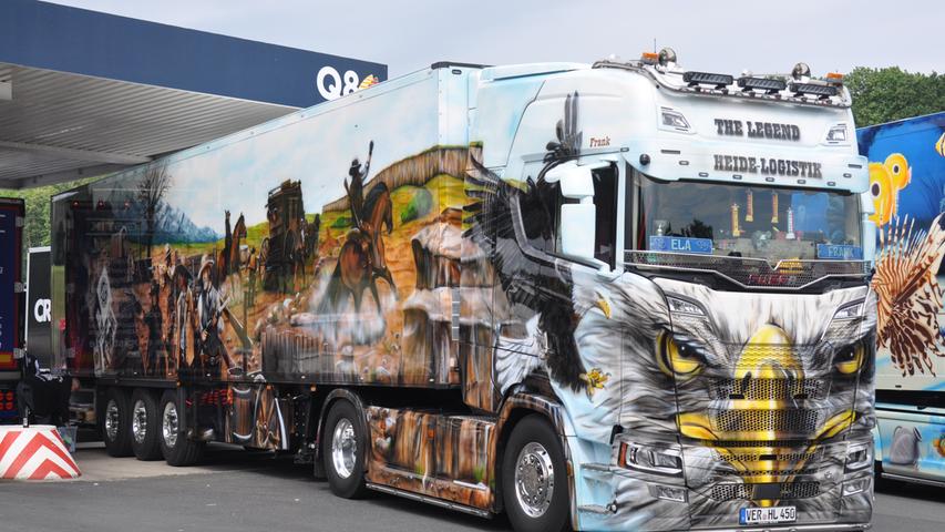 Oldtimer, Trucks, Heavy Metal: Der Autohof in Geiselwind