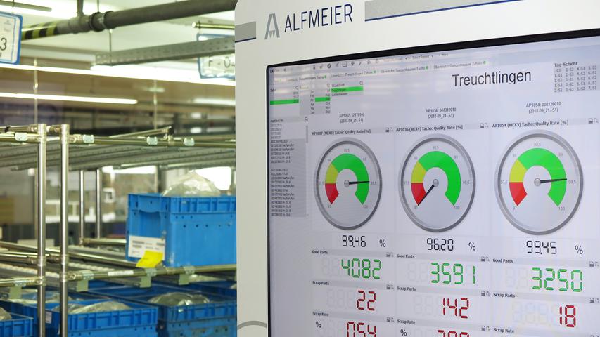 Mit der Einweihung ihres neuen Verwaltungsgebäudes am Hauptsitz in der Treuchtlinger Industriestraße bekannte sich die Firma Alfmeier nicht nur zu ihrem ländlichen Standort, sondern richtete den Blick mit ihrem „Technology Day“ zugleich weit darüber hinaus auf die gesamte Welt sowie den Wandel von Arbeit, Konsum und Gesellschaft im Zeitalter der Digitalisierung. Einen Einblick in die Arbeitsweise im Werk und den Labors gaben zwischen Festakt und Podiumsdiskussion zum Thema „Digitalisierung und die Auswirkungen auf die Arbeitswelt“ mehrere Rundgänge durch das Unternehmen. Dabei gab es auch schon einen Vorgeschmack auf die gerade entstehende „Smart Factory“ in Kooperation mit Siemens. Eine technische Spielerei, die zeigt was möglich ist, waren zwei Roboterarme, die Weißbier einschenkten. Für einen Schreckmoment sorgte das heftige Gewitter, das am späten Nachmittag kurzzeitig drohte, das Festzelt wegzublasen und unter Wasser zu setzen.