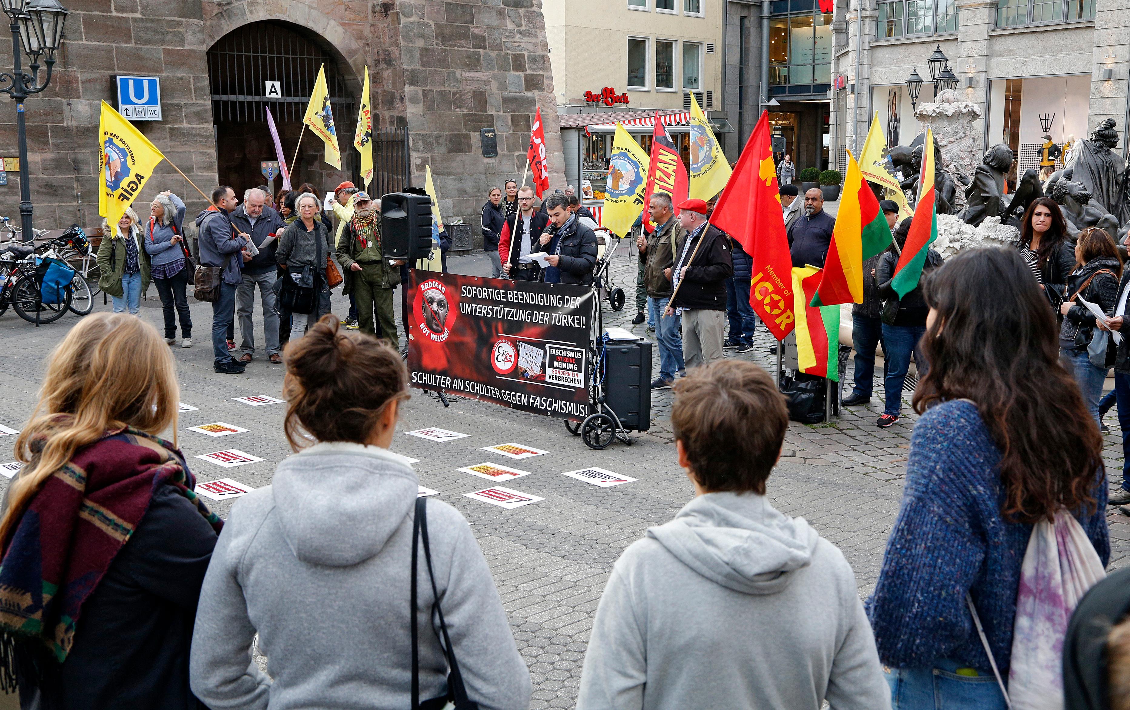 Kundgebung gegen Erdogan