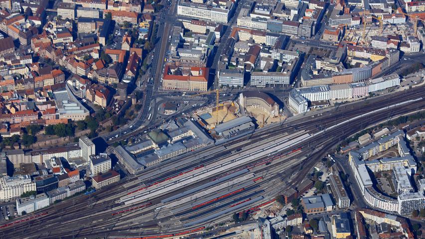 Spannend: Die vielen Bahnschienen des Nürnberger Hauptbahnhofs.