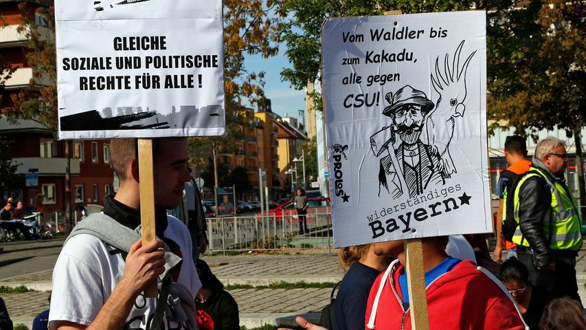 Gegen Abschiebungen und rechte Hetze: Linke Demo in Nürnberg