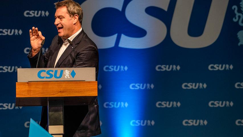 Endspurt im Wahlkampf! Markus Söder spricht in Herzogenaurach