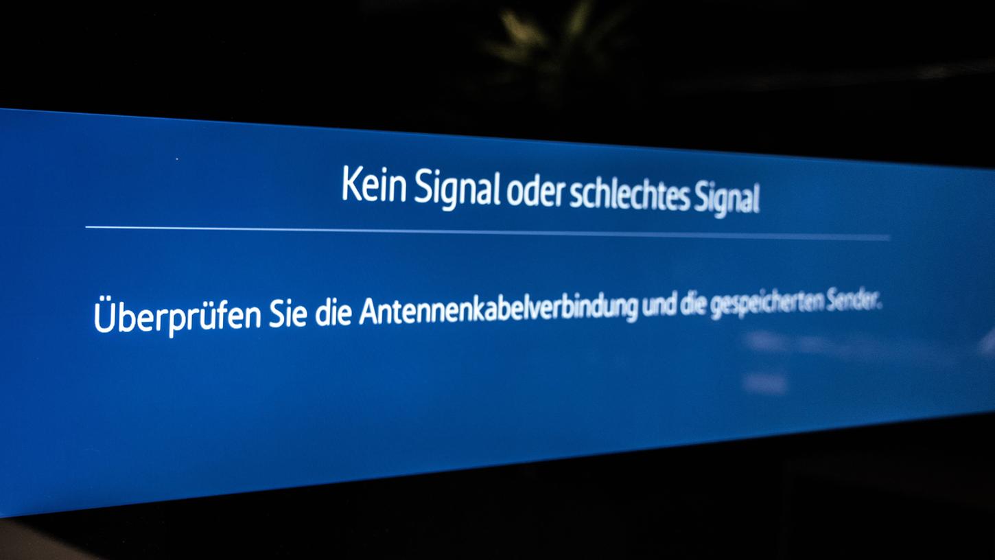 Stromausfall sorgt für dunkle TV-Bildschirme in Franken