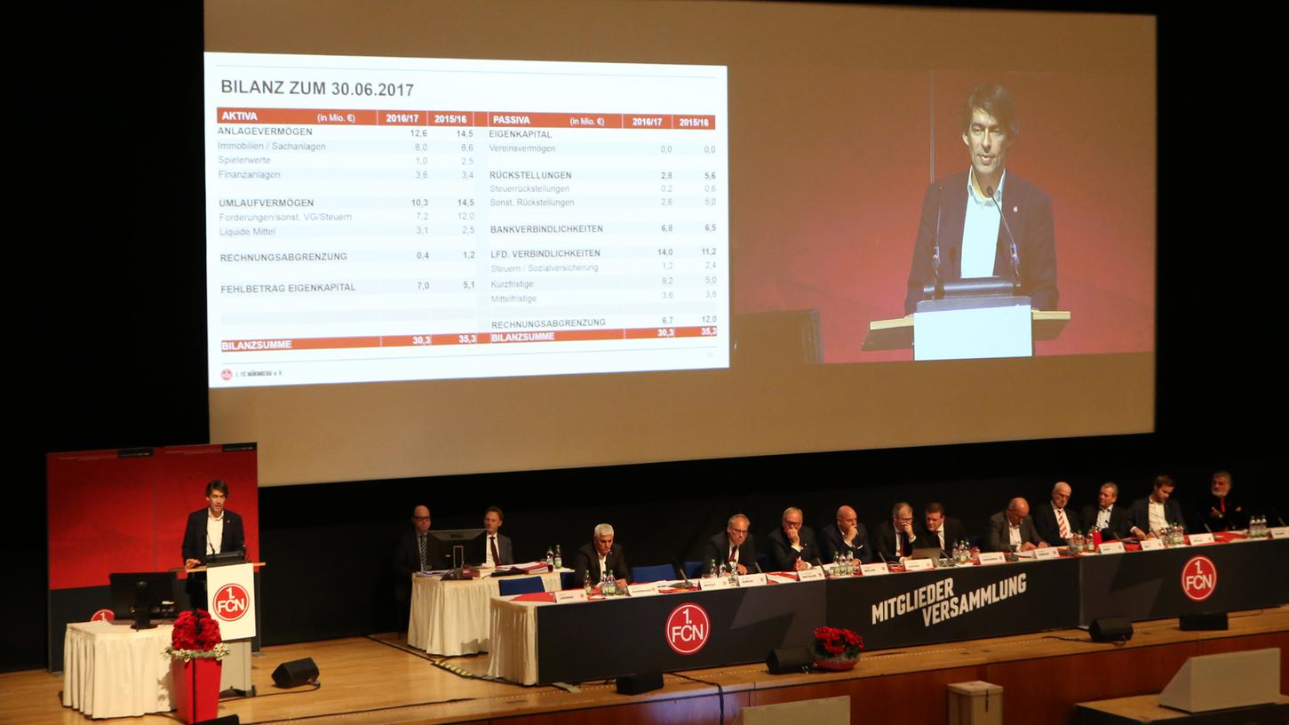 Am 17. Oktober lädt der 1. FC Nürnberg zur Jahreshauptversammlung in der Meistersingerhalle ein.