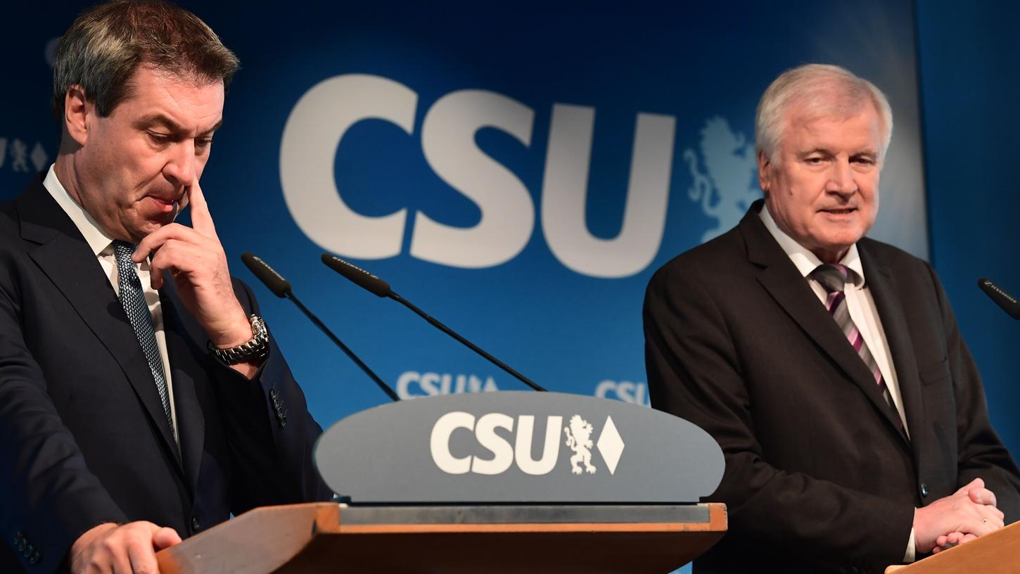Die CSU hatte bei der Landtagswahl am Sonntag mit einem Minus von gut zehn Prozentpunkten nur noch 37,2 Prozent erreicht und damit ihr schlechtestes Ergebnis seit 1950 geholt.