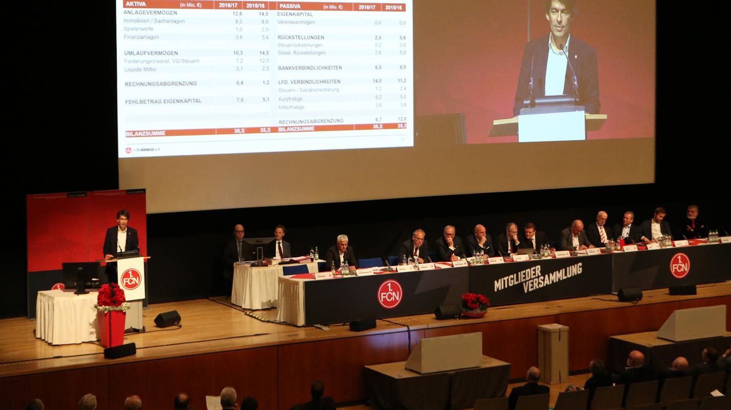 Am Mittwochabend steigt die Jahreshauptversammlung des 1. FC Nürnberg - die letzte mit Finanzvorstand Michael Meeske, der den Verein bald verlässt.