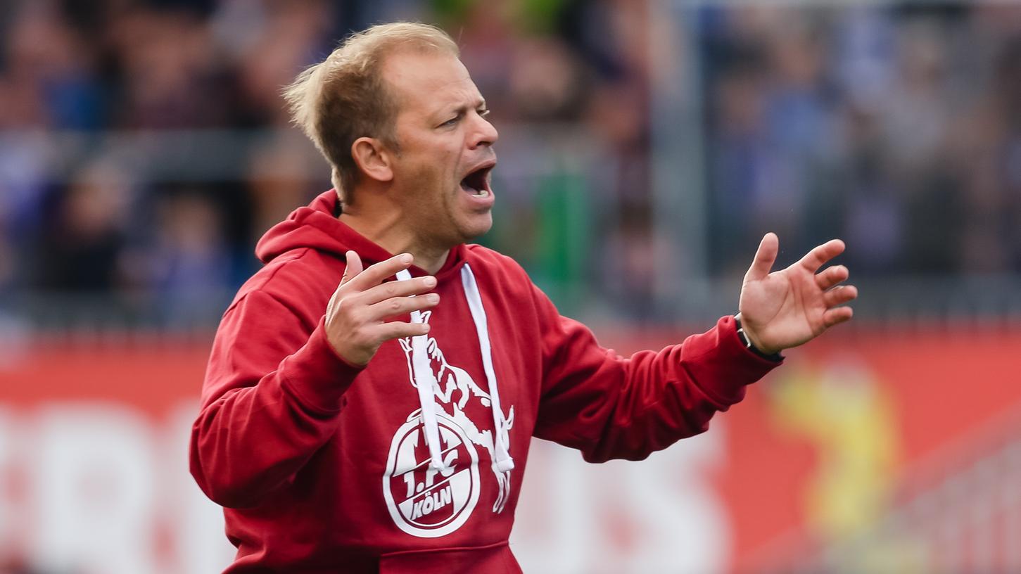 Musste sich in Kiel mit einem Punkt begnügen: Kölns Trainer Markus Anfang.