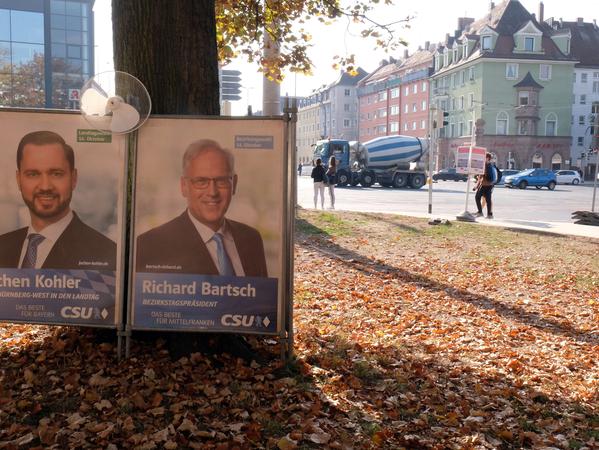 Außer Wahlplakaten war von den Parteien nichts zu sehen, sagen Anwohner.