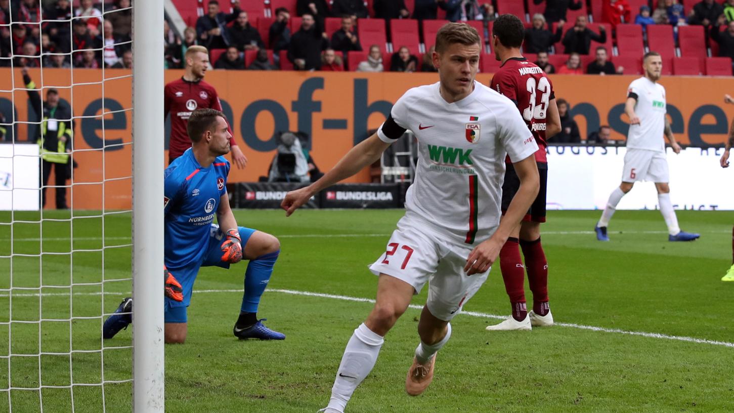 Alfred Finnbogason war im Hinspiel gegen den 1. FC Nürnberg erfolgreich. Alfred Finnbogason war im Hinspiel gegen den 1. FC Nürnberg erfolgreich.