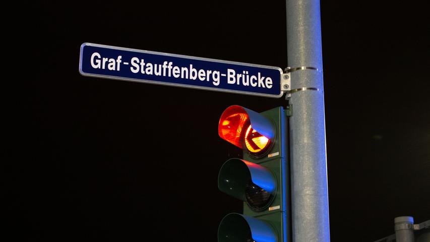 Fürth: Schwerer Zusammenstoß auf der Graf-Stauffenberg-Brücke  