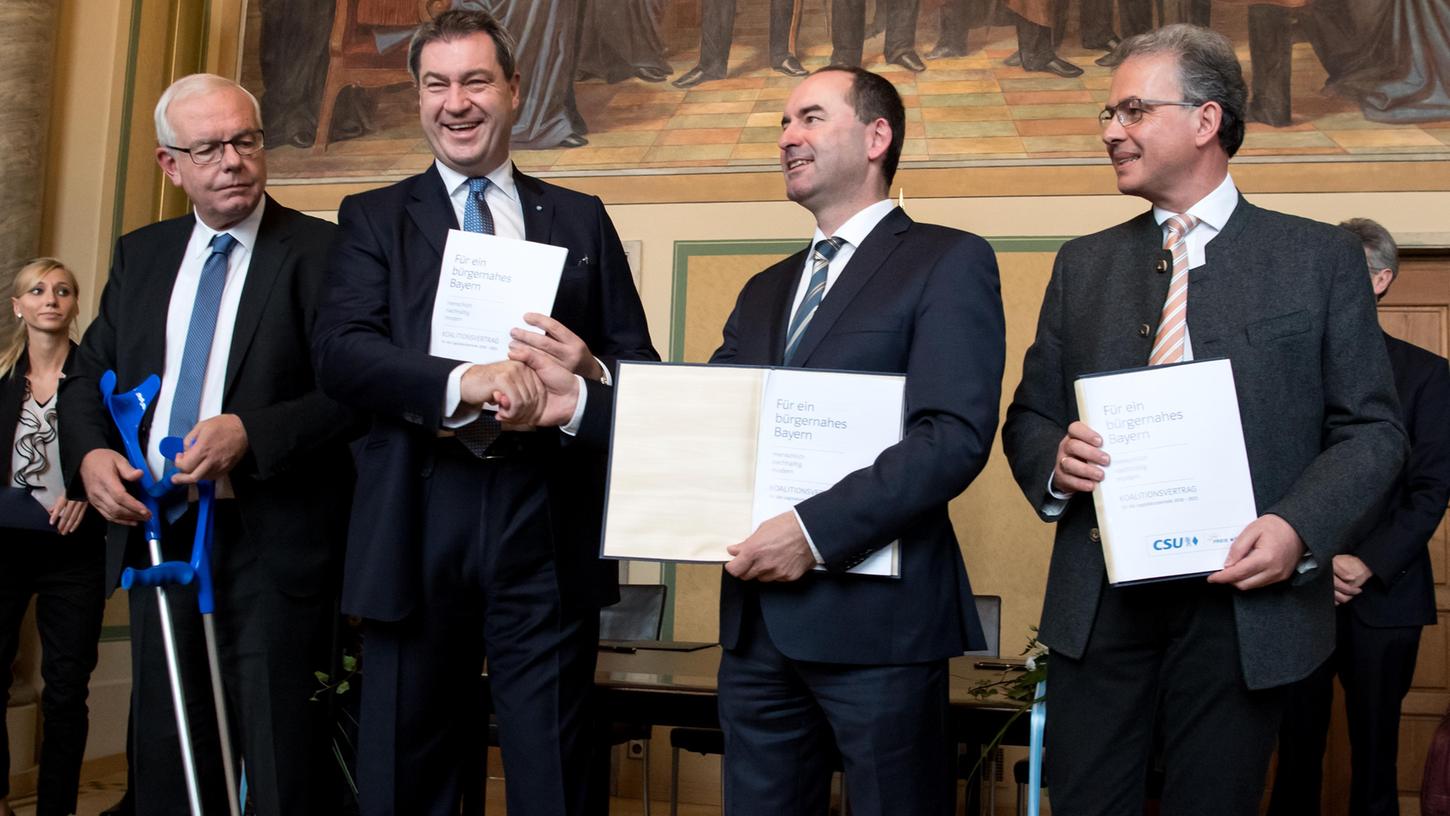 Koalitionsvertrag ist unterzeichnet: Bayern hat neue Regierung
