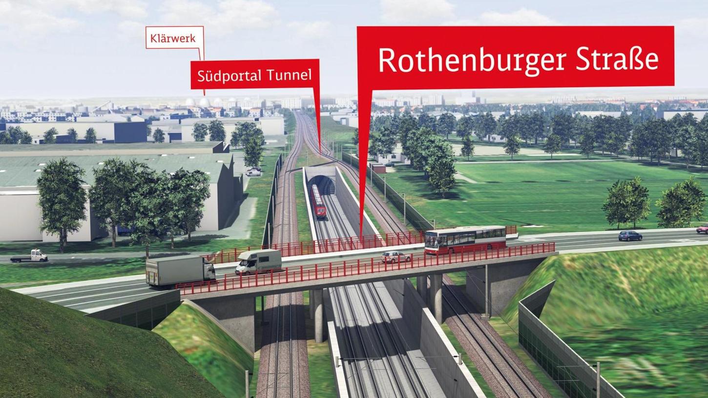 Strecke Nürnberg-Fürth: Ein Güterzugtunnel gegen den Stau 