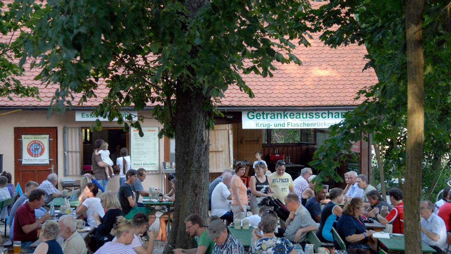 Der Oberreichenbacher Geyer-Keller - einer der beliebten Biergärten im Landkreis Erlangen-Höchstadt.