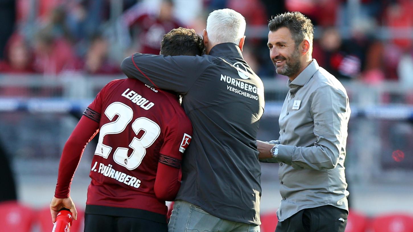 Wird ein Schwabe zum Schwaben-Schreck? Andreas Bornemann und Michael Köllner würden sich natürlich wünschen, dass Tim Leibold gegen den VfB siegbringend in Erscheinung tritt.