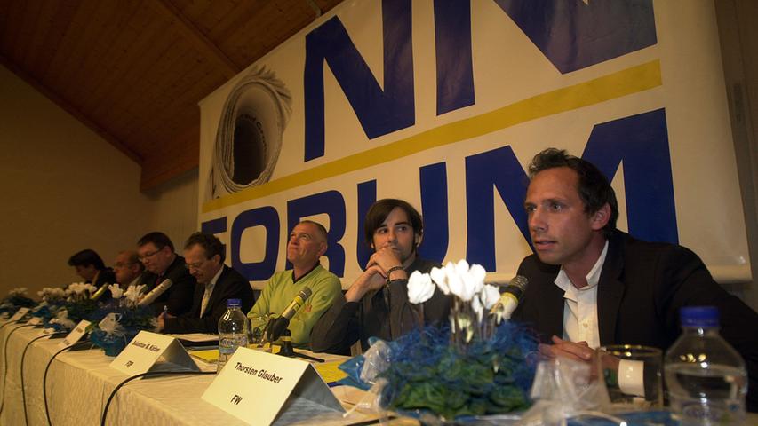 2008 bewarb sich Thorsten Glauber zum ersten Mal um ein Mandat für den Landtag. In der NN-Podiumsdiskussion stand er damals Rede und Antwort.