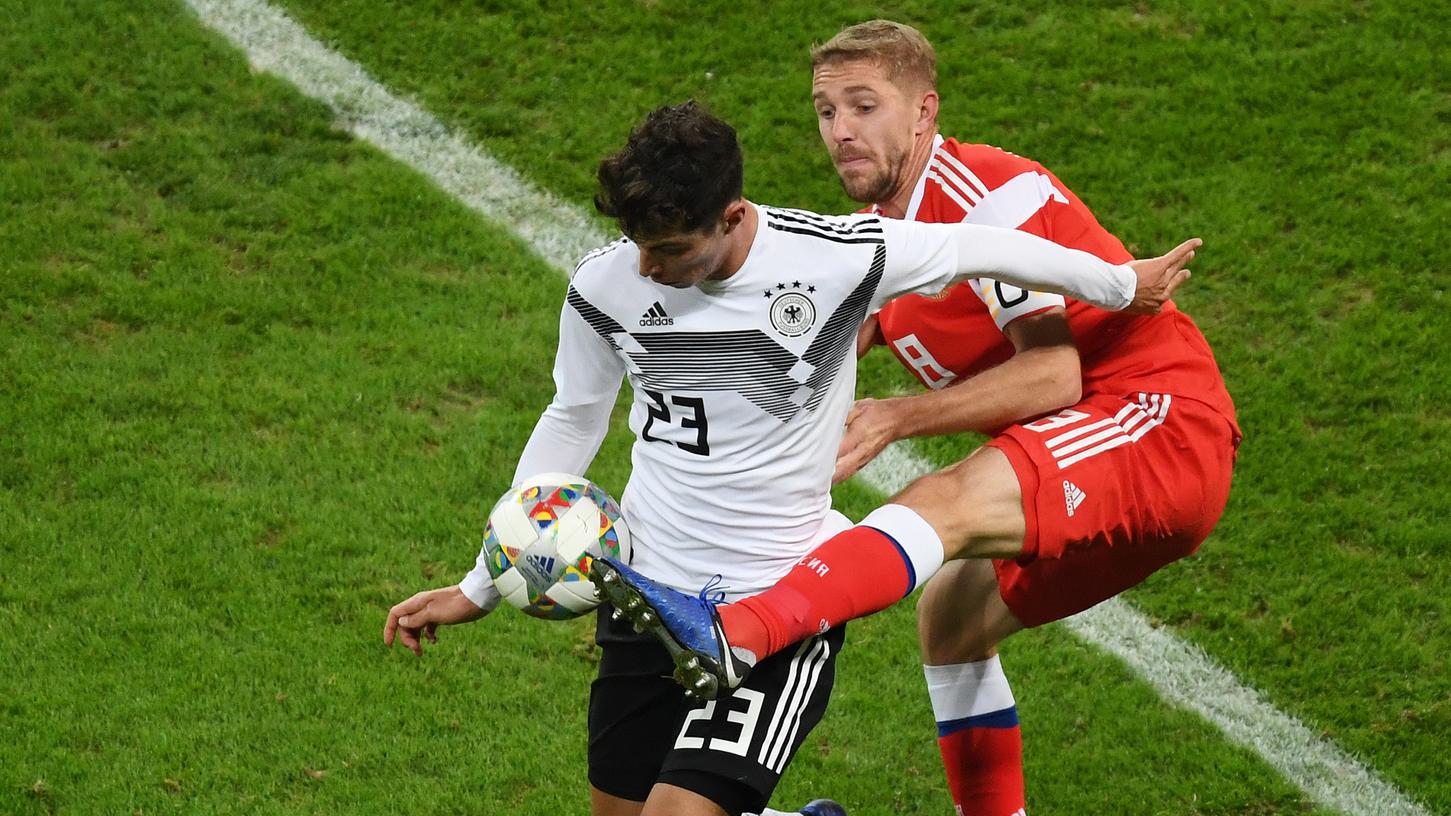 Robust, agil, spielstark: So präsentierte sich Kai Havertz beim Testspielsieg der deutschen Nationalmannschaft gegen Russland.