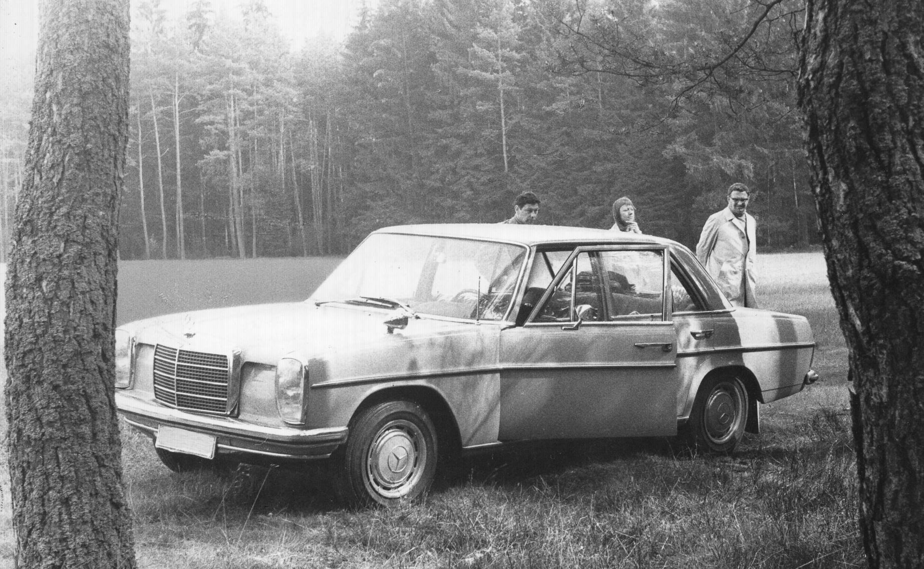 Der Tatort bei Lindelburg: In diesem Auto wurde ein Doppelmord verübt. An der Wagentür hinterließ der Mörder, der als "Vampir" von Nürnberg bekannt wurde, seinen blutigen Fingerabdruck.