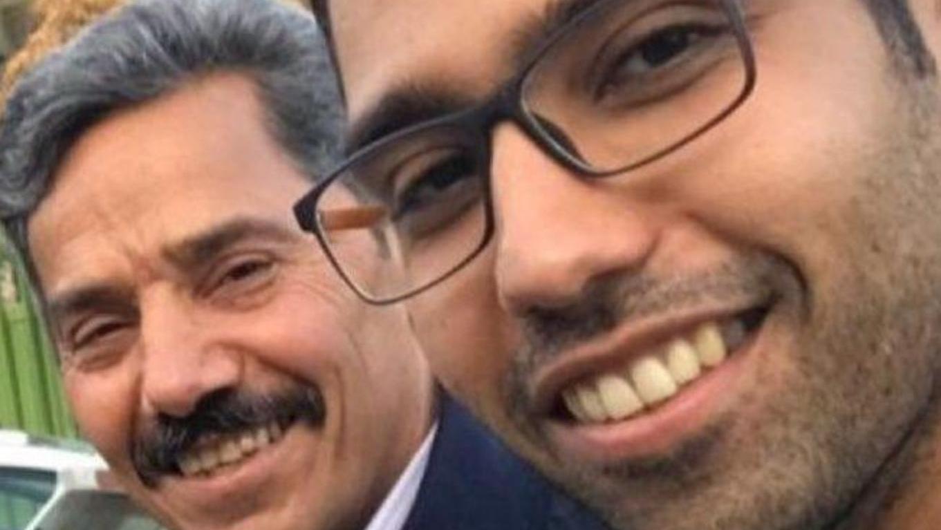 Endlich frei: Abdolfattah Soltani mit seinem Sohn Houman.