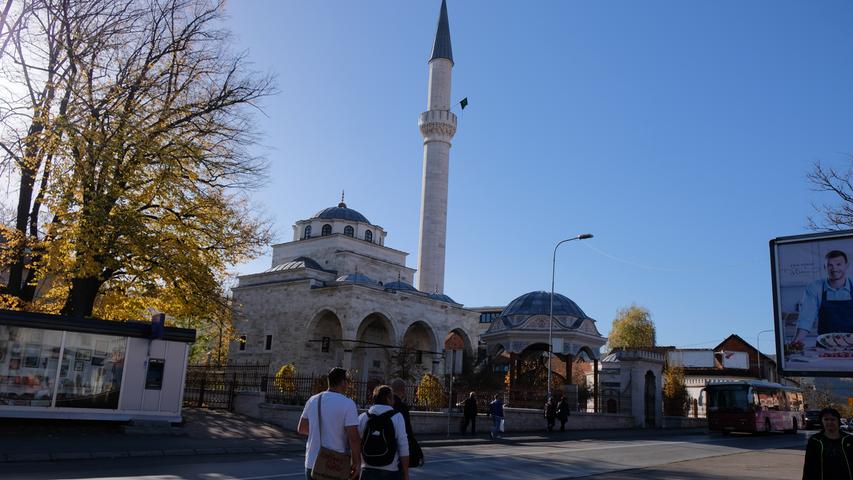 Innenstadt von Banja Luka: Am aufwendigsten ist die Ferhadija-Moschee aus den Ruinen wieder aufgebaut worden..
